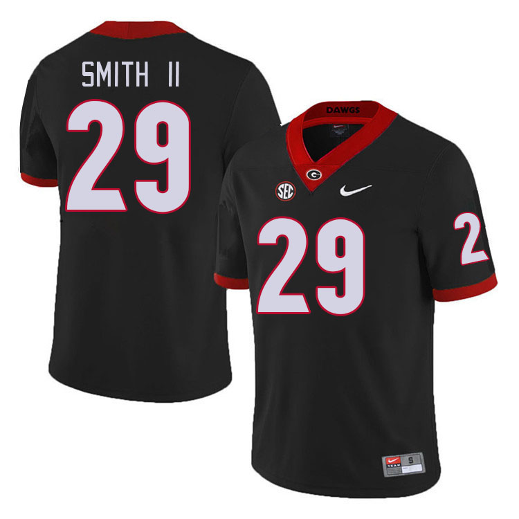 #29 Chris Smith II Georgia Bulldogs Jerseys Football Stitched-Retro Black